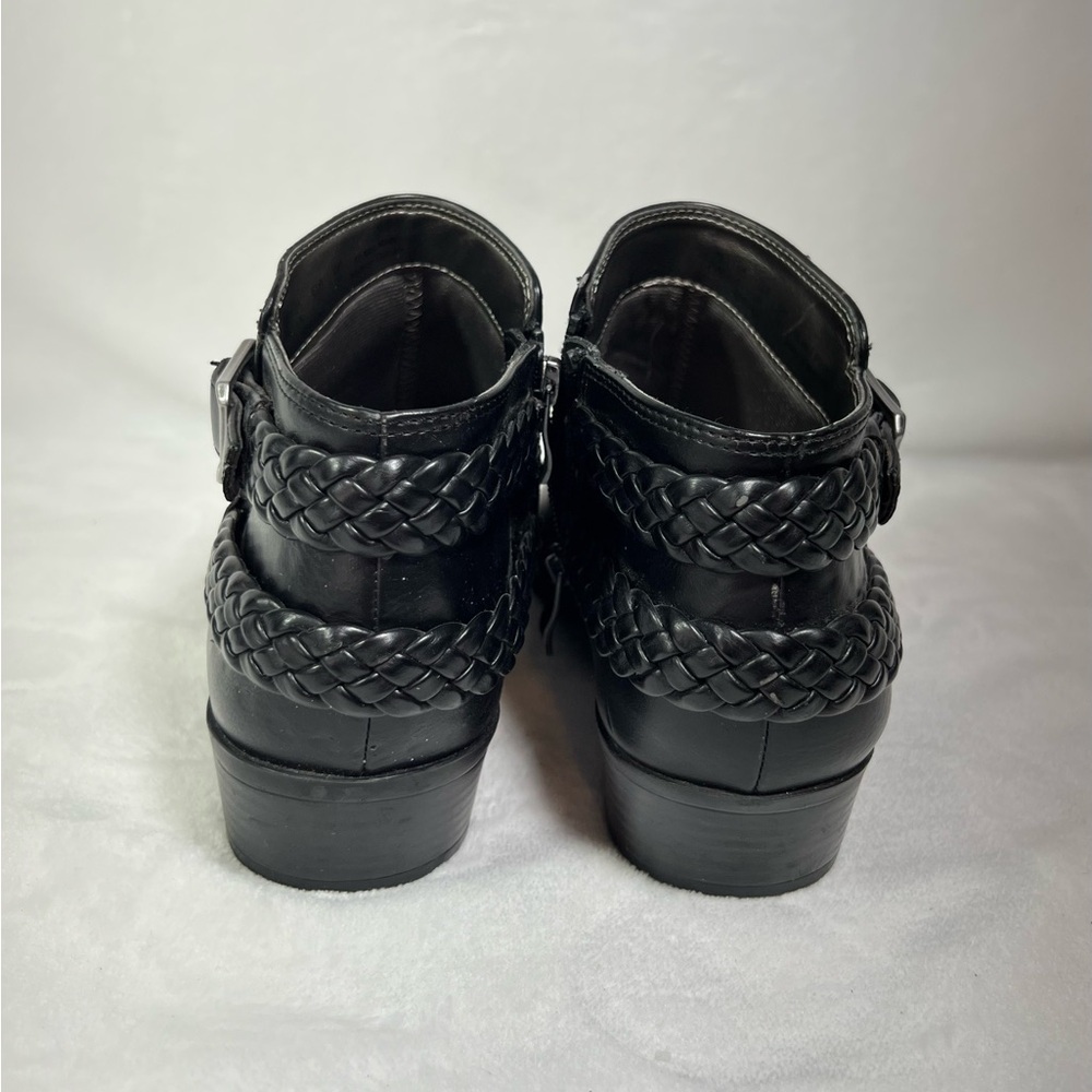 Life Stride Velocity Memory Foam Black Ankle Booties Women’s Size 7W Adriana - Picture 4 of 11